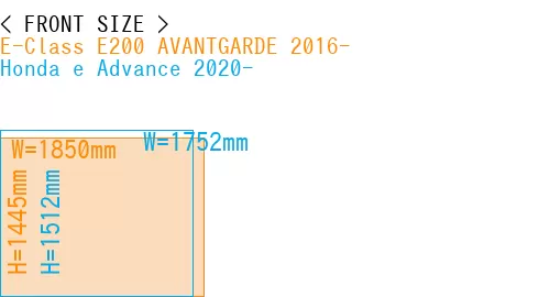 #E-Class E200 AVANTGARDE 2016- + Honda e Advance 2020-